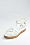 White Women's Wedge Heeled Shoes K674305409 - 5