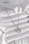316L Steel Silver Color Chain Zircon Stone Star Medallion Model Women's Necklace - 2