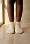 Children's Paw Print Printed Step Socks Ecru - 2