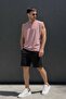 Black Adjustable Waist Pocket Short Men's Shorts 6544