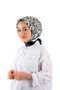 وشاح حريري بنمط الجانب الرمادي - 2