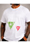 Men's Oversize Crew Neck T-Shirt Paradise 26153 White - 3