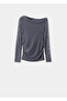 Asymmetrical Collar Lace Blouse - 3