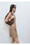 Linen Blend Cross Back Detail Blouse - 6