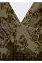 V-Neck Jacquard Dress - 7