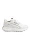 Zri̇nf-307 Premium White Lace-Up Satin Women's Sneaker with Stone Accessories - 4