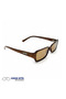 Women's Brown Patterned Bone Polarized Retro Sunglasses CS016 C20 - 2