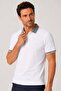Comfort Fit Comfortable Fit 100% Cotton Non-Curling Collar White Polo Collar T-Shirt Ts 931 - 3
