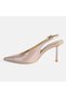 Women's Leather Adjustable Stone Buckle Detailed Patent Leather Heeled Shoes - 3