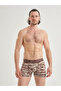 Camouflage Patterned Boxer Shorts (Brown)-Prevents Sweat and Odor-Elastic Waistband Does Not Cause Irritation and Does Not Leave Marks - 6