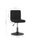 Scaun de bar pivotant, negru, catifea - 8