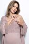 Women's Mink Maternity Dressing Gown Nightgown Set 18430 - 2