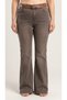 Plus Size High Waist Belted Wide Leg Denim Women's Panton - 6