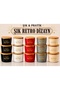 3-Piece Retro Design Storage Container Set with Lids, Bamboo Lid, Mica Food Storage Container, Bpa-Free, Silicone Seal Storage Box - 6