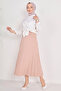 Pleated Skirt Beige - 23035