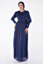 Evening Dress Navy Blue - 11003 - 2