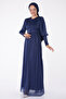 Evening Dress Navy Blue - 11003