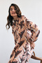 Violet Long Tunic and Pants Set - Camel - 2