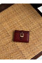 Mary Buckle Detailed Burgundy Medium Wallet