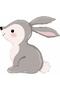 Rabbit 6 Year Old Balloon Set Star Balloon Foil Set Rabbit Concept Birthday Set Age Balloon Set - 3