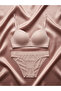 Strapless, Wireless Bra Set with Strap Detail - 3