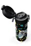 Kids Black Highlighter Green Gamer Patterned Steel Thermos with Straw and Direct Drinking 500 ml 31817 - 4