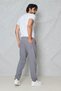 Men's Gray Jogger Pants with Elastic Waist and Laces, 100% Cotton Linen, Baggy, Comfortable, Casual Trousers - 7