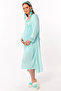Effortt Turquoise Maternity Nightgown Set with Dressing Gowns - 7