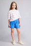 100% Cotton Muslin Elastic Waist Shorts for Girls I0059A826Hs