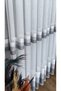 Gray Anthracite Horizontal 3-Striped Non-Iron Ecru Bamboo Tulle Curtain Wrinkle-Free No-Ironing Living Room Curtain - 2