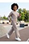 Stone Printed Tracksuit Set for 10-13 Years Old - Beige