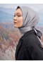وشاح بنمط مونوغرام - رمادي - 2