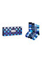مجموعة جوارب Happy Socks للرجال من القطن المزخرف باللون الأزرق الداكن مكونة من 4 قطع P003447