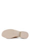Women's Genuine Leather Beige Heeled Slippers - 4