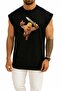 Oversize Clash of Clans Barbarian Illustration Chest Design Tank Top