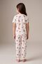 Strawberry Patterned Short Sleeve 100% Cotton Girls' Pajama Set - 7