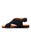 Azzare Genuine Leather Women's Sandals Black Suede - 6