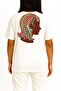 Oversized Virgo Zodiac - Astrology Pocket and Back Design Unisex T-Shirt - 4