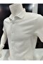 Slim Fit Snap-Fastened Waffle Fabric Men's Shirt - 4