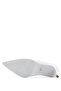 Women's Genuine Leather White Heeled Shoes - 4