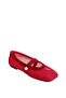 Jessi Mesh Women's Ballerinas Genuine Leather Red - 7
