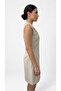 Beige Summer Casual Comfortable Fit-And-Flare Stylish Dress - 2