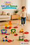 Wooden Pull-Along Animal Figured Educational Toy, Hand-Eye Coordination Enhancing Educational Baby Kids Toy - 2