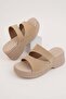 Women's Beige Full Orthopedic - Comfortable Smart Padded Poly Sole High Sandals -Lightweight Sandal Expedition203 - 4