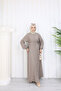 Birit Buttoned Belted Cupra Dress Anka261031 - 4