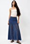 Women's A-Line Half Lining Detailed Lace Maxi Skirt - 3