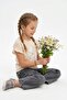 Girl's Set Includes Top and Bottom, Super Quality Cotton Fabric Top, Combed Cotton Fabric Bottom, Baggy Jeans with Elastic Waist. - 3