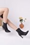 Uraz 420 Black Zippered Thin Heeled Women's Boots - 2