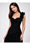 Dress with Polka Dot Scarf Detail - 6