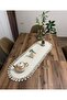Kenajüt Knitted Runner American Waiter's Set, Food Service Set, Dowry Gift, Gift - 8